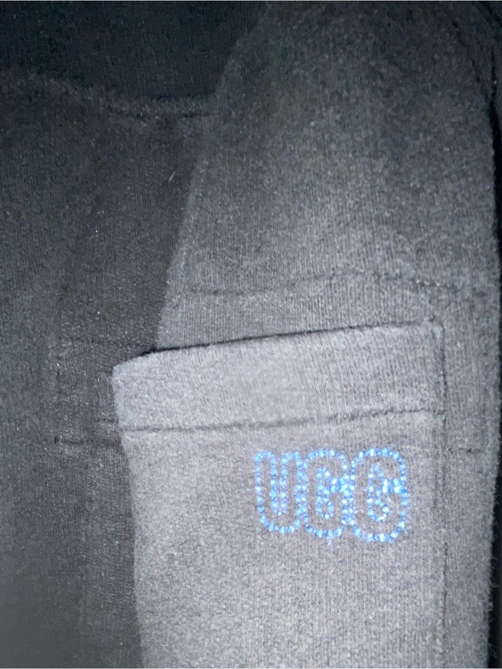 UGG Black vneck hoodie (XL) and Jogger Pants (L) SET - Picture 9 of 9